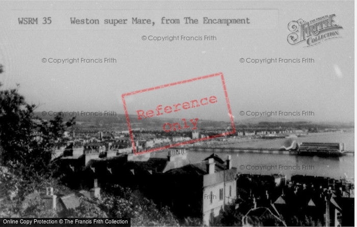 Photo of Weston Super Mare, From The Encampment c.1950