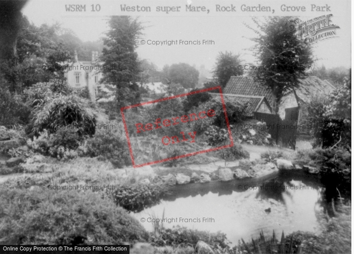 Photo of Weston Super Mare, Grove Park, The Rock Garden c.1940