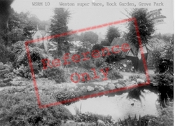 Grove Park, The Rock Garden c.1940, Weston-Super-Mare