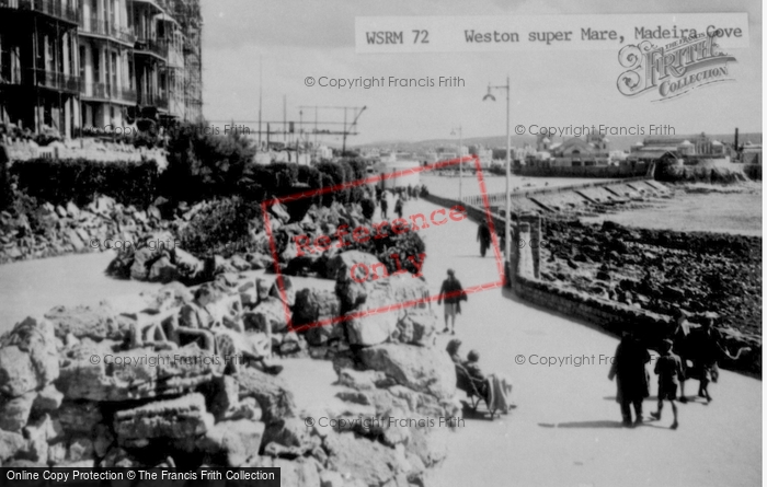 Photo of Weston Super Mare, Madeira Cove c.1955
