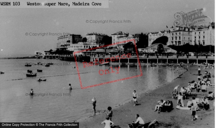 Photo of Weston Super Mare, Madeira Cove c.1965