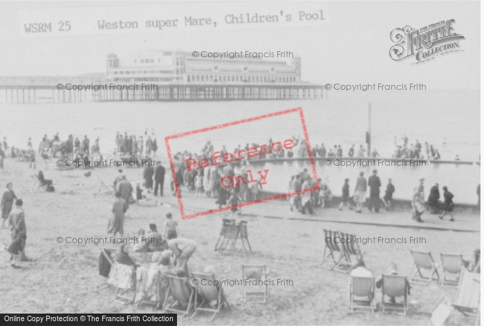 Photo of Weston Super Mare, The Children's Pool c.1940