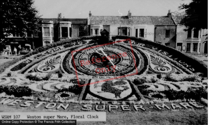 Photo of Weston Super Mare, The Floral Clock c.1965