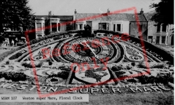 The Floral Clock c.1965, Weston-Super-Mare
