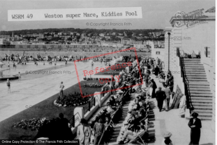 Photo of Weston Super Mare, The Kiddies Pool c.1950