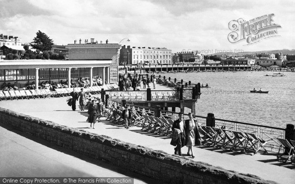 Photo of Weston Super Mare, View Showing Rozel Bandstand c.1955