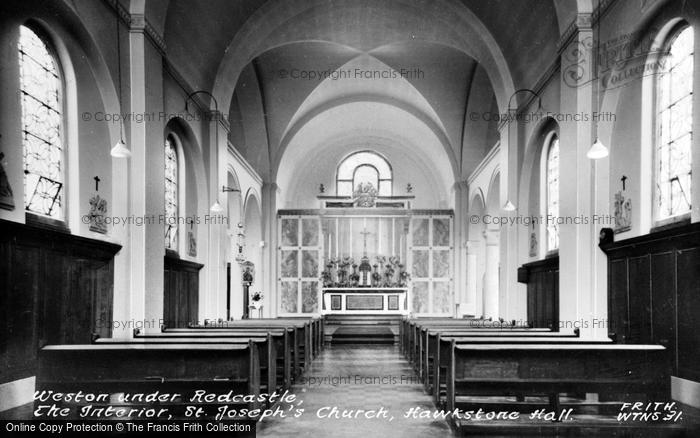 Photo of Weston Under Redcastle, St Joseph's Church, Interior c.1960