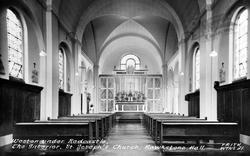 Weston Under Redcastle, St Joseph's Church, Interior c.1960, Weston