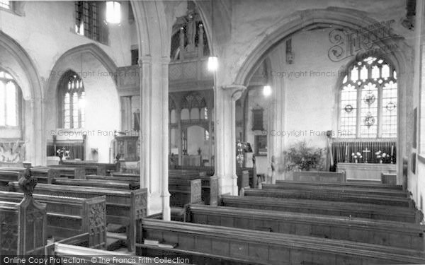 Photo of Westonzoyland, The Church Interior c.1955