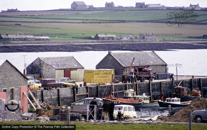 Photo of Westray, Pierowall Harbour And Village 1968