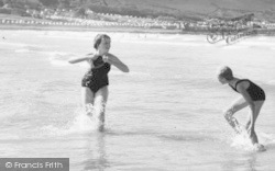 Girls In The Sea c.1960, Westward Ho!
