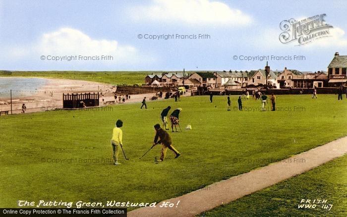 Photo of Westward Ho!, The Putting Green c.1965
