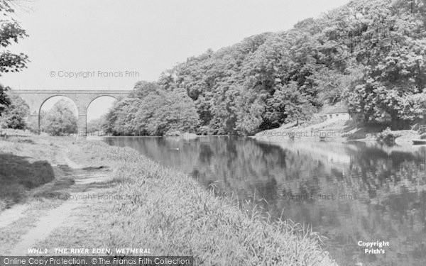 Photo of Wetheral, River Eden c.1955