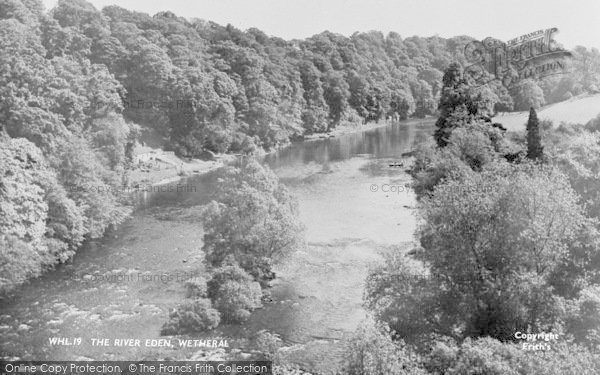 Photo of Wetheral, The River Eden c.1955
