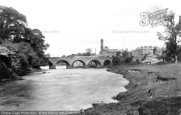 Photo of Wetherby, River Wharfe And Bridge 1909