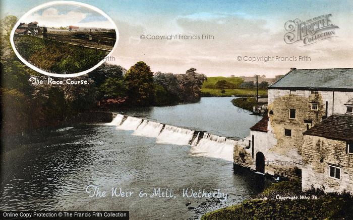 Photo of Wetherby, The Weir And Mill c.1935