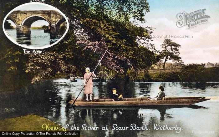 Photo of Wetherby, View Of The River At Scaur Bank c.1935