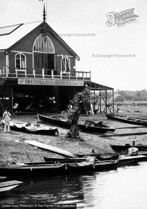 Photo of Weybridge, Boathouse On The River Wey 1890