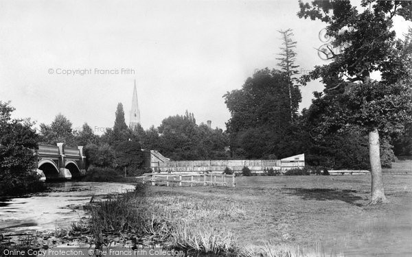 Photo of Weybridge, Bridge And Church 1890