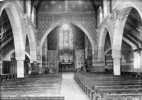 Photo of Weybridge, Church of St Michael and All Angels, interior 1904