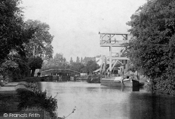 Weybridge, Mill and Bridge 1897