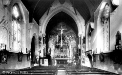 St Charles's Church Interior 1904, Weybridge