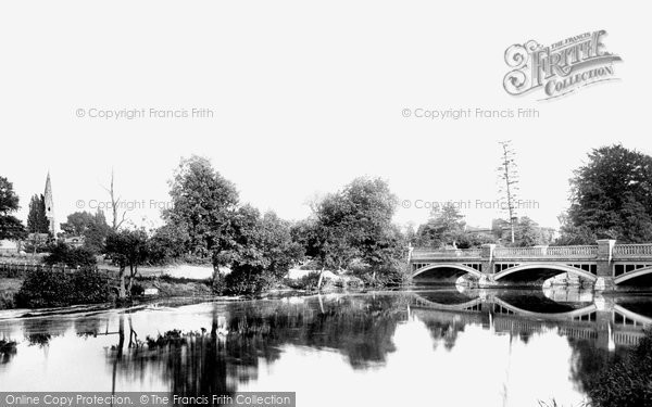 Photo of Weybridge, The Church And The River Wey 1890