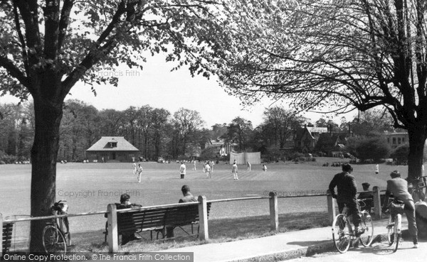 Photo of Weybridge, the Cricket Common c1955