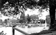 Weybridge, the River Thames c1955