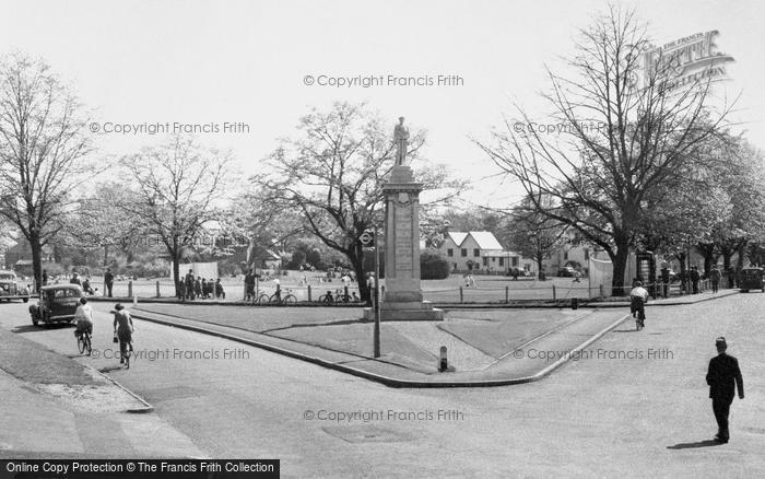 Photo of Weybridge, The War Memorial c.1955