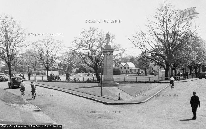 Weybridge, the War Memorial c1955