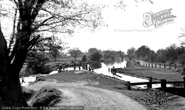 Photo of Weybridge, The Wey Navigation From The Bridge c.1955