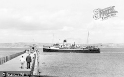 Arrival Of The Channel Islands Boat c.1955, Weymouth