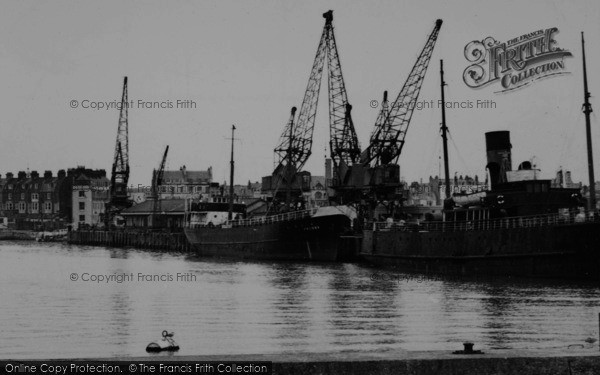 Photo of Weymouth, Harbour, A Ship c.1955