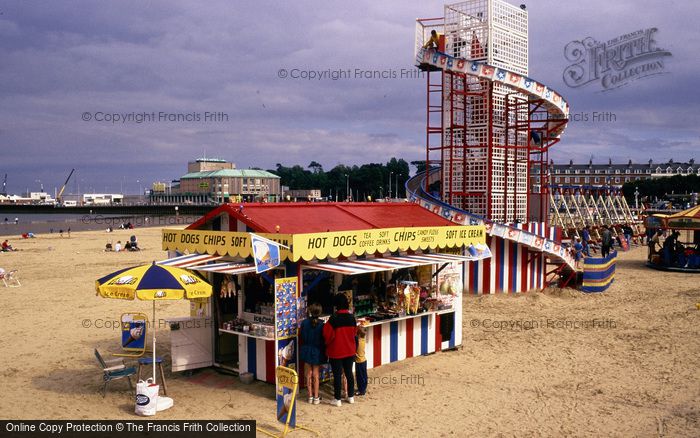 Photo of Weymouth, Helter Skelter And Beach Kiosk c.1995