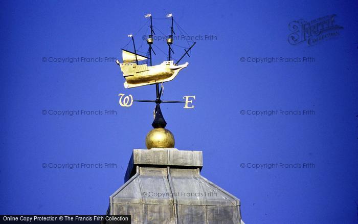 Photo of Weymouth, Morrisons Supermarket, Ship Weathervane 1998