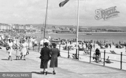 Promenade And Beach c.1955, Weymouth