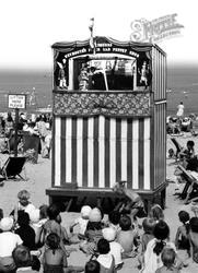 Punch And Judy Show On The Beach c.1955, Weymouth