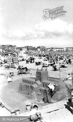 Sand Sculpture On The Beach c.1955, Weymouth