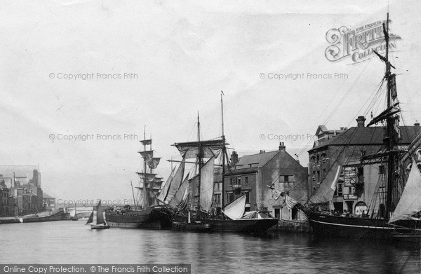 Photo of Weymouth, Ships In The Harbour 1898
