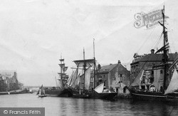 Ships In The Harbour 1898, Weymouth