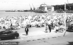 The Beach And Pavilion c.1960, Weymouth
