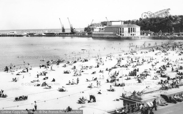 Photo of Weymouth, The Beach And Pavilion c.1960