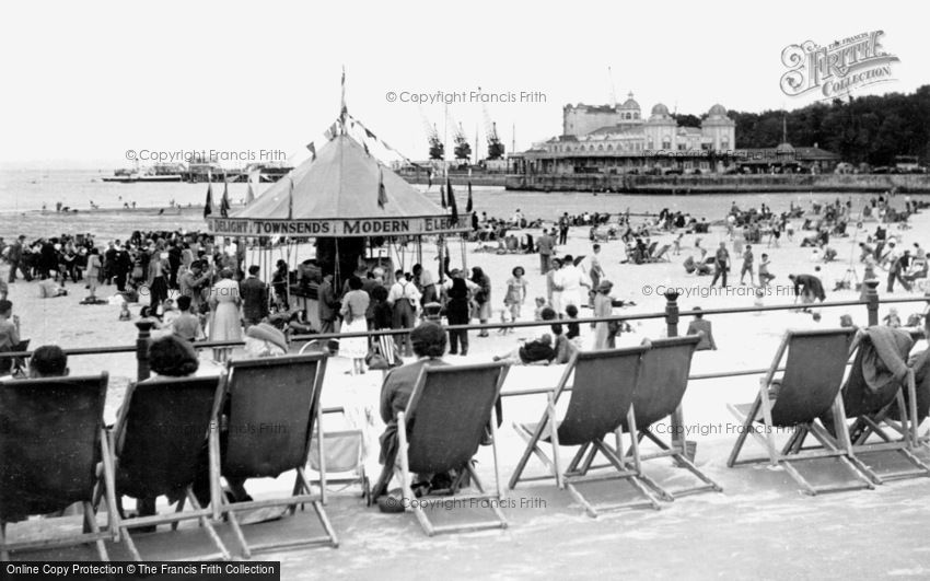 Weymouth, the Beach and the Pier c1950