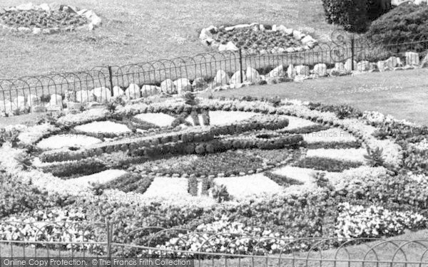 Photo of Weymouth, The Floral Clock, Bowleaze Cove c.1955