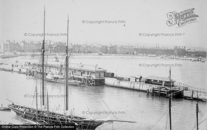 Photo of Weymouth, The Harbour c.1893