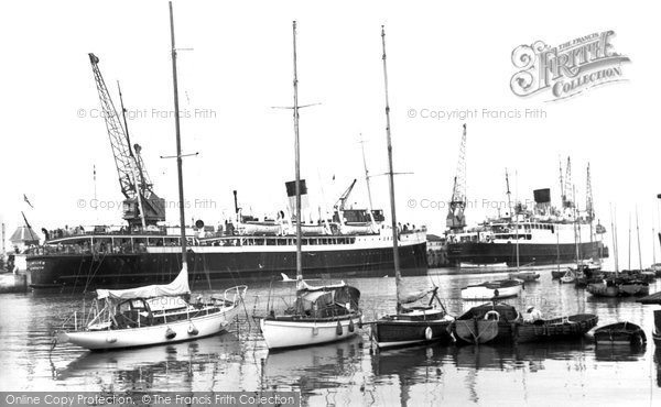 Photo of Weymouth, The Harbour c.1955