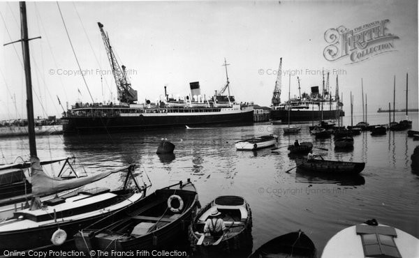 Photo of Weymouth, The Harbour c.1955