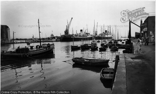 Photo of Weymouth, The Harbour c.1955
