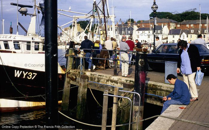 Photo of Weymouth, The Harbour, Crabbing 1998